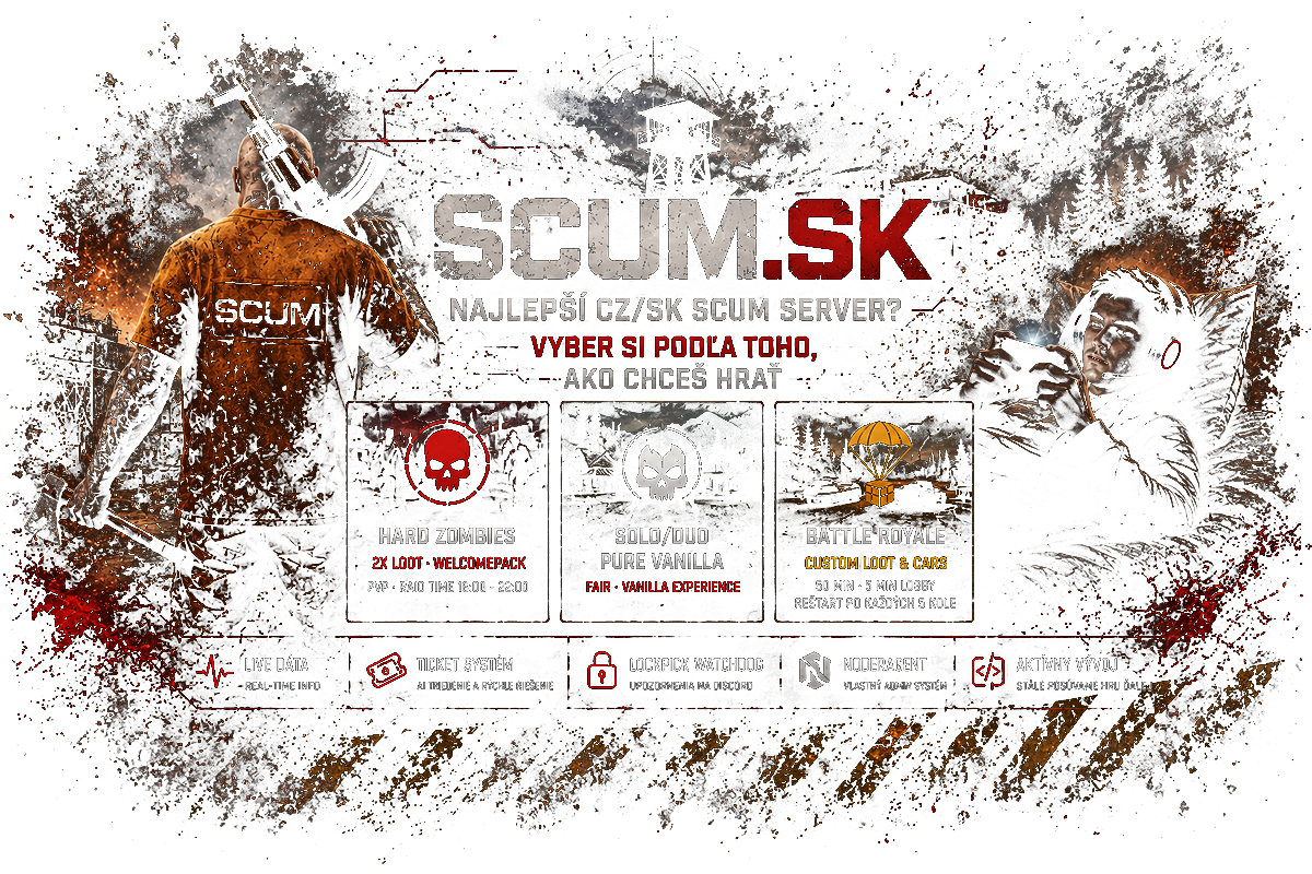 SCUM.SK player choosing a server