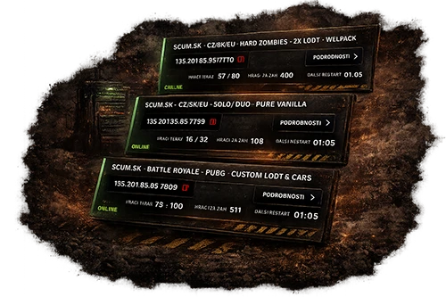 SCUM.SK player and server information