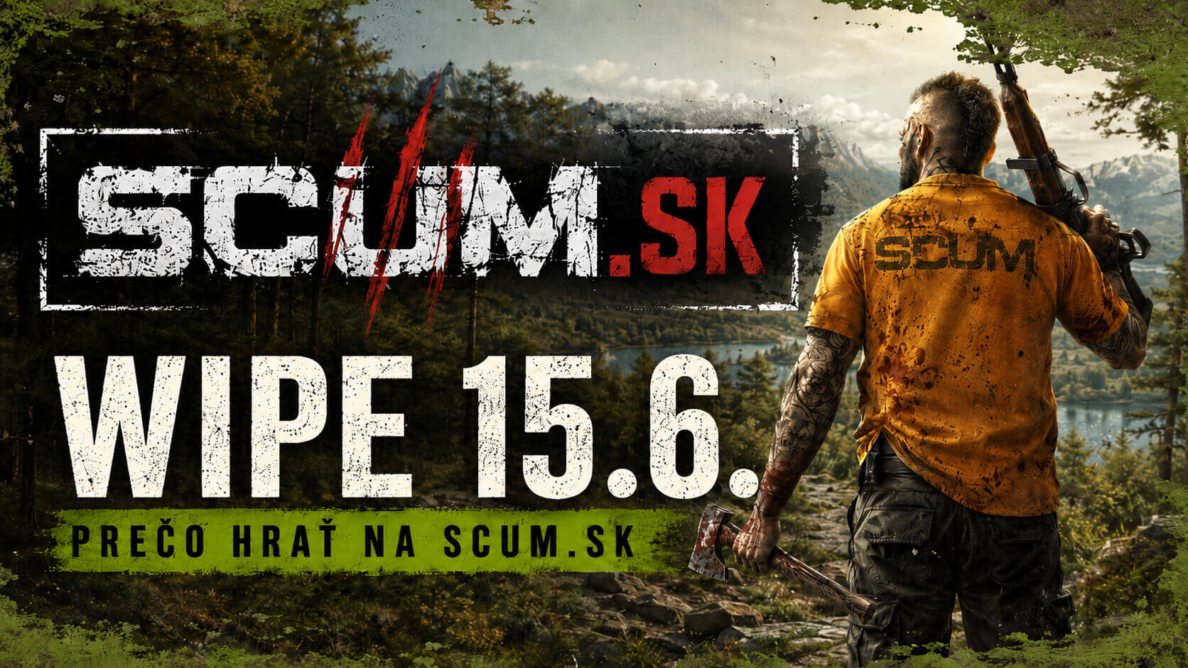 Prečo hrať na SCUM.SK po čerstvom wipe 29.6.