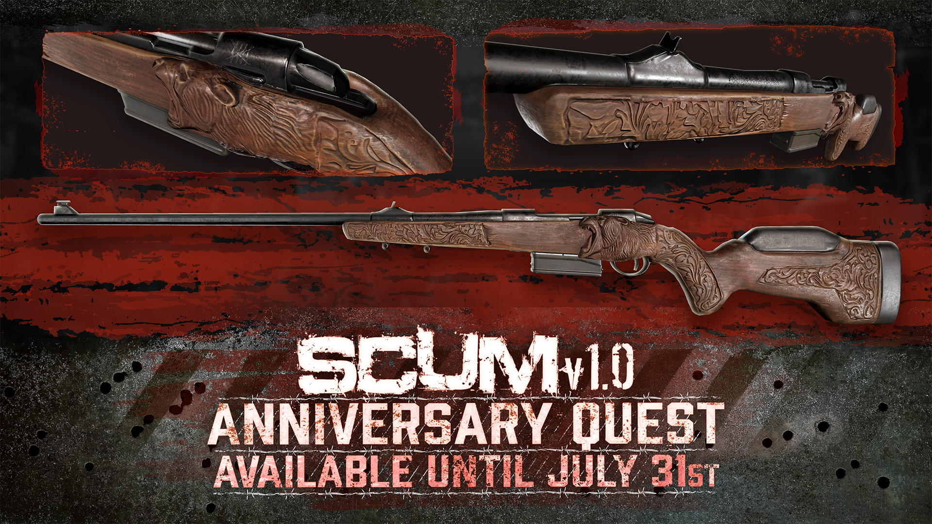 SCUM July Update 1.3.2 Adds TEC1 Tutorial, Mutant Wildlife and Master Hunter